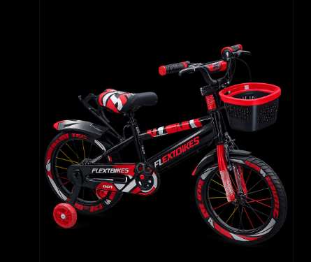 Flexi Bikes Kids Bicycle Size 12 with Training Wheels & Basket